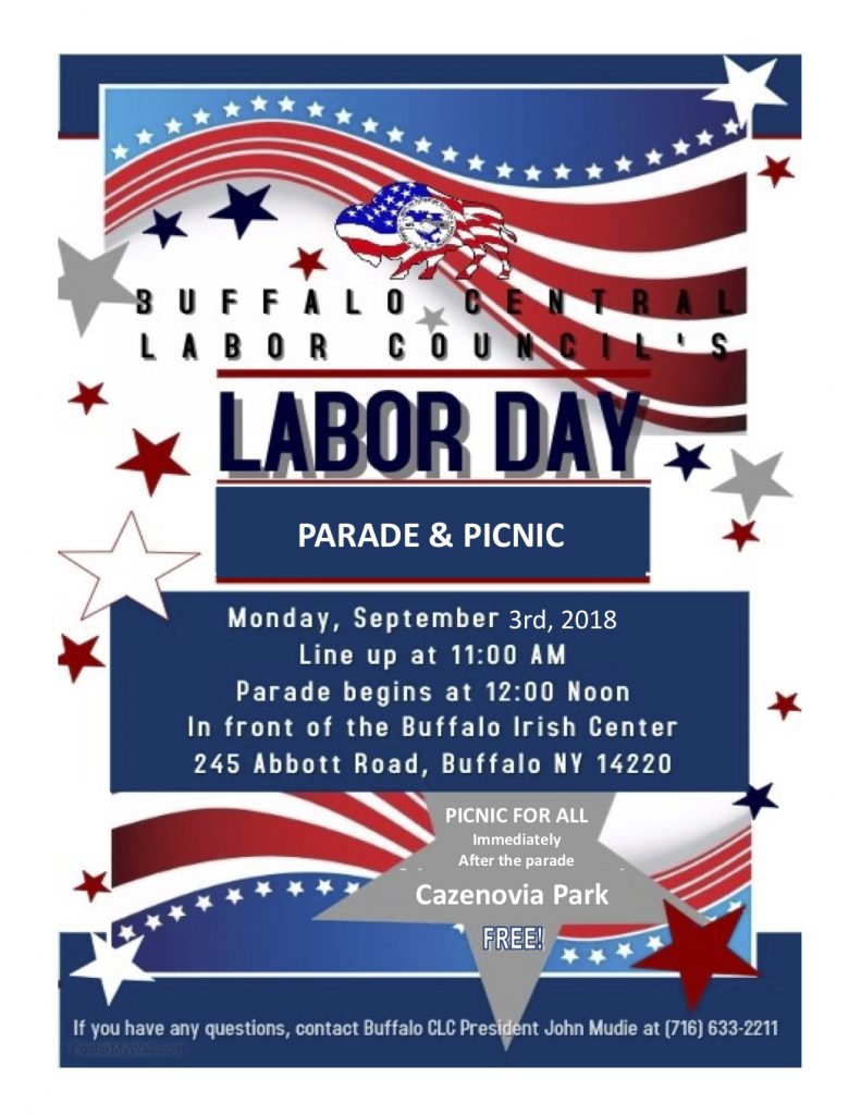 9/3 Buffalo AFLCIO Labor Day Parade & Picnic UUP Buffalo Center