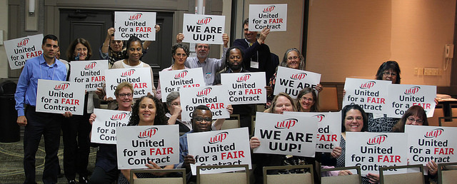 Group United for a Fair Contract at Academic Conference Fall 2017
