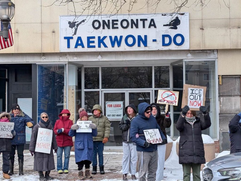 People at a recent rally