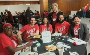 UUP Oneonta Advocacy Day Representatives: Penina Kamina, Ethan Fox, Jessie Simpauco, Shirley Clark, Anthony Nichols, and Marvin Rodriguez
