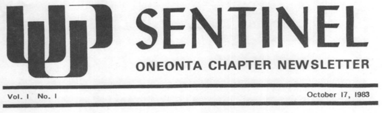 The Sentinel Historic Header from 1983