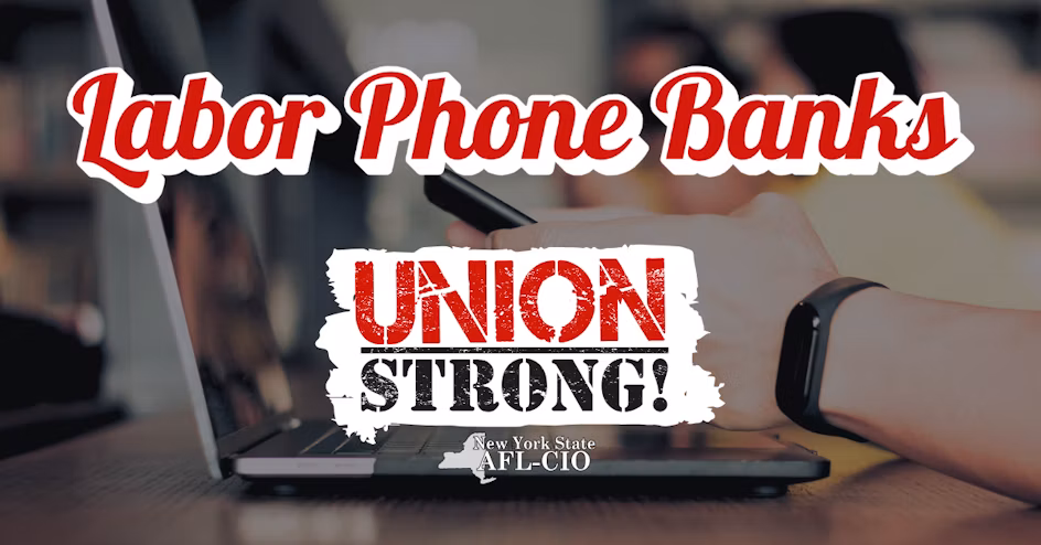 Labor Phone banks AFL-CIO graphic